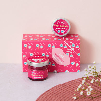 Blissful Bubblegum Lip Scrub & Balm Duo Gift Set