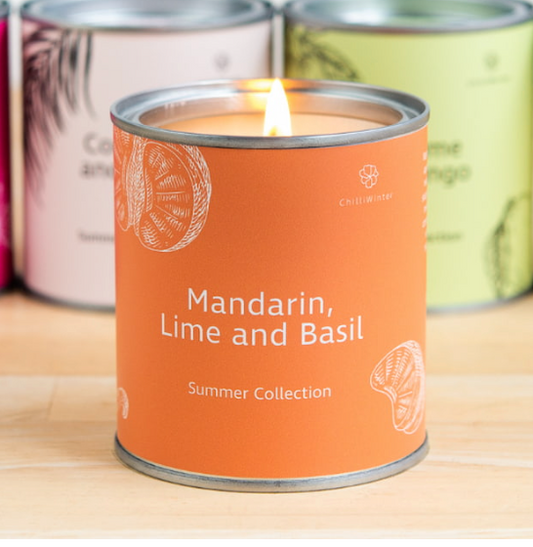 Mandarin, Lime & Basil Soy Wax Candle