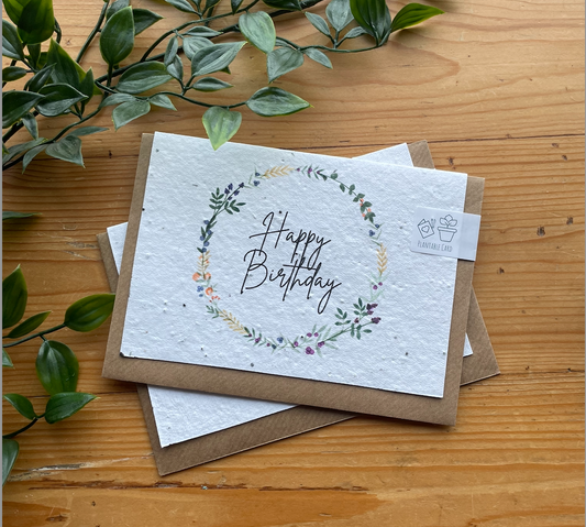 Happy Birthday - Plantable Greeting Card