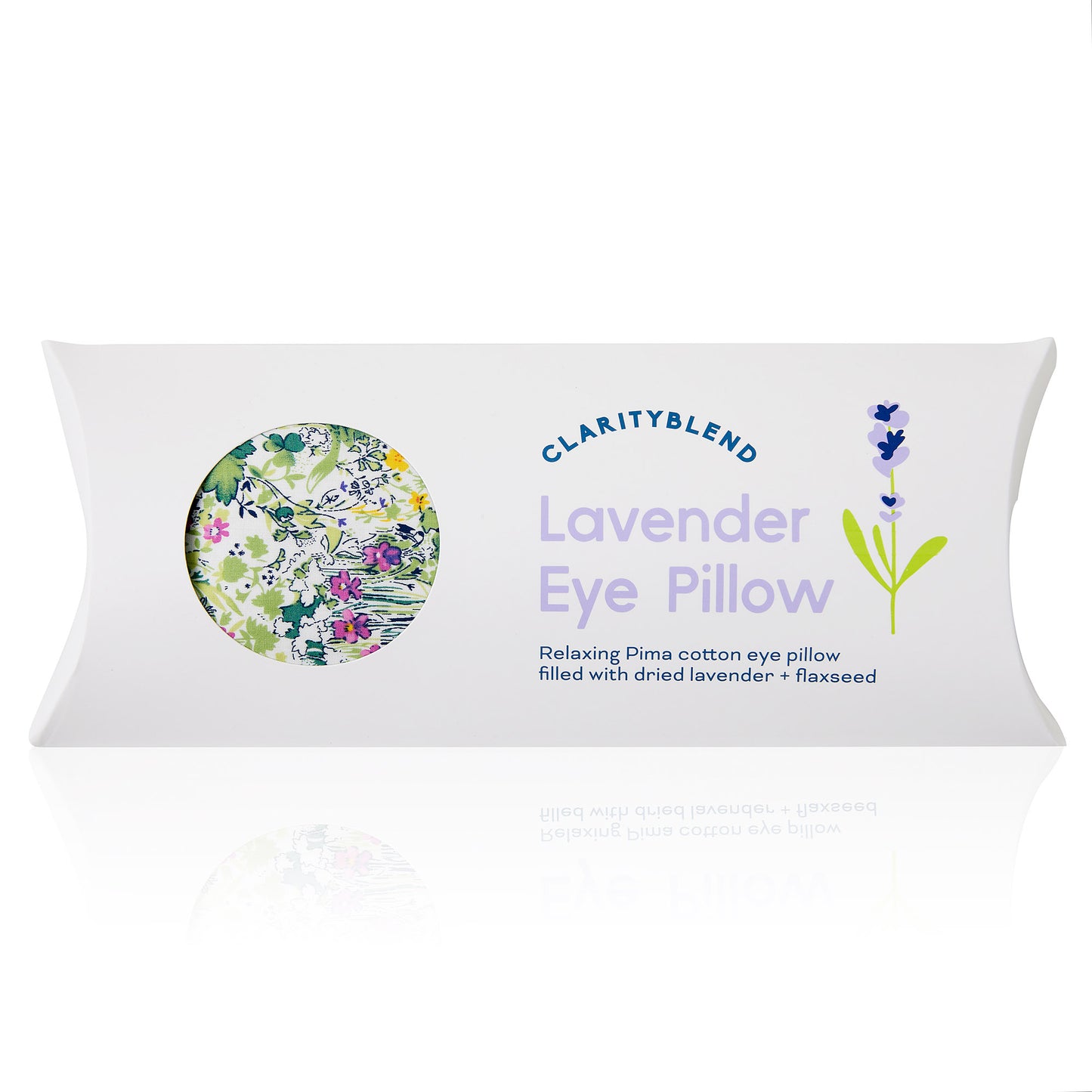 Relaxation Lavender Eye Pillow - Green Garden Pattern