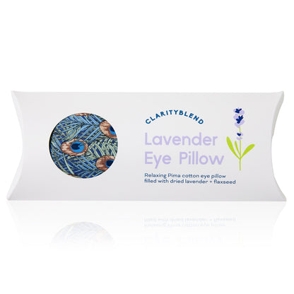 Relaxation Lavender Eye Pillow  - Peacock Feathers