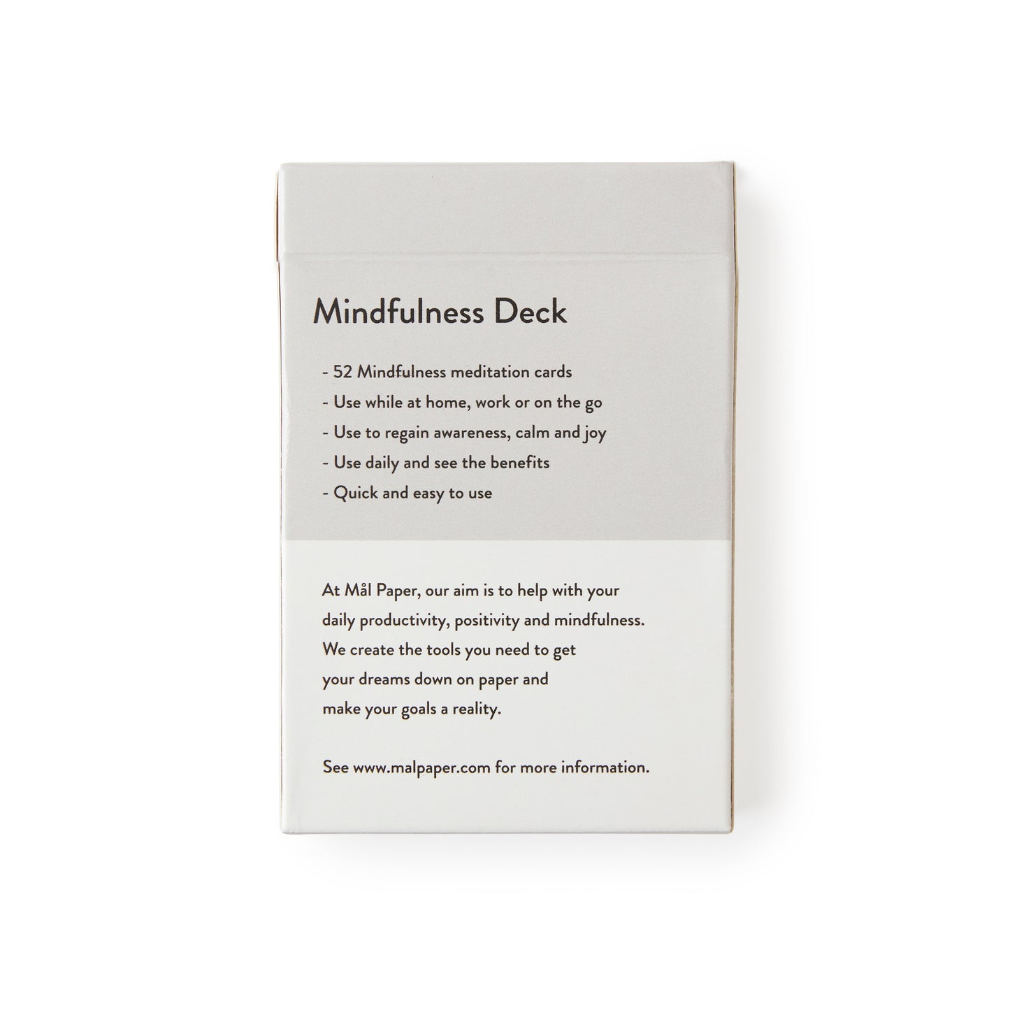 Mindfulness Meditation Card Deck