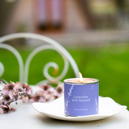 Lavender and Sea-Salt Fragranced Candle